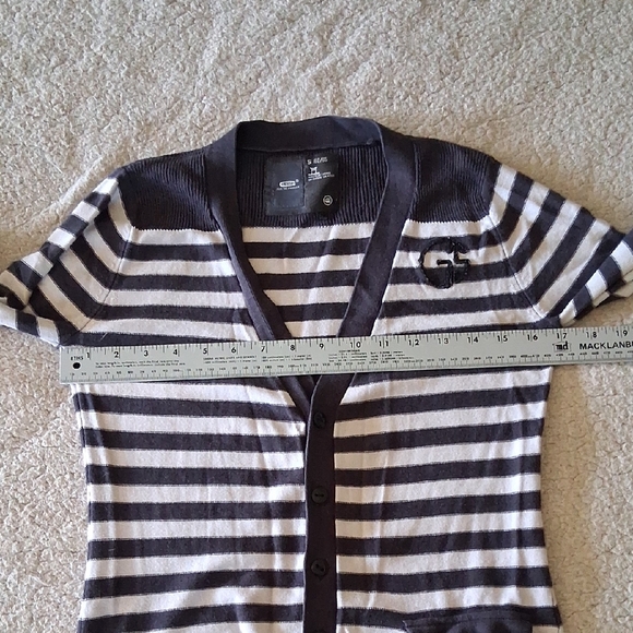 G Star Raw Navy and White Striped Women's Cardigan - Picture 6 of 10
